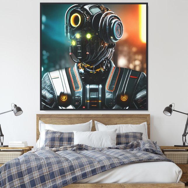 Robot 3 canvastryck (Insitu (sovrum))