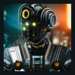 Robot 3-projektionsyta poster<br><div class="desc">Robot 3 poster för vetenskap och Sci-Fi fläkt,  robotentusiaster och cyberpunk art fläkt. Robot 3 är Steamy Raimon original digital art.</div>