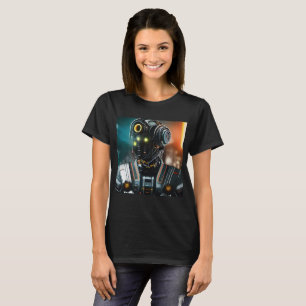 Robot 3, svart T-shirt
