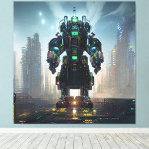 Robot 4 canvastryck