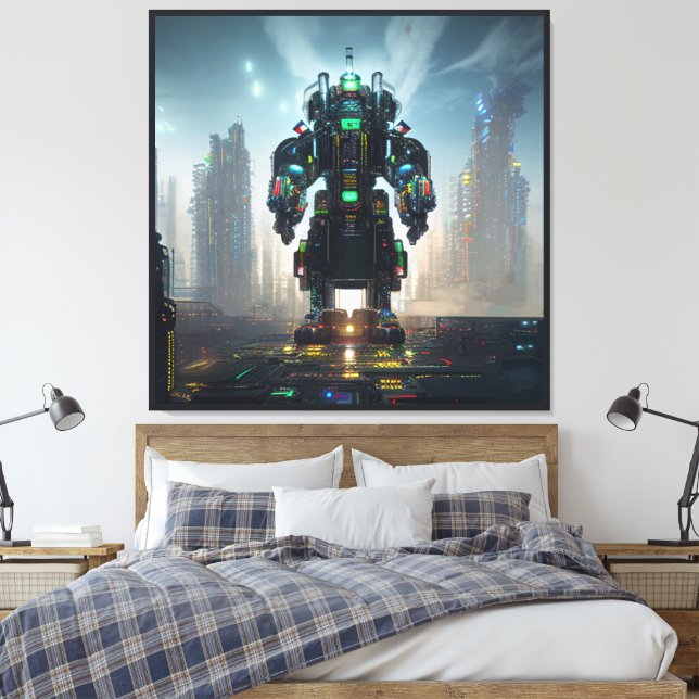Robot 4 canvastryck (Insitu (sovrum))