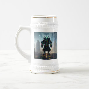 Robot 4 white stein guld trim sejdel