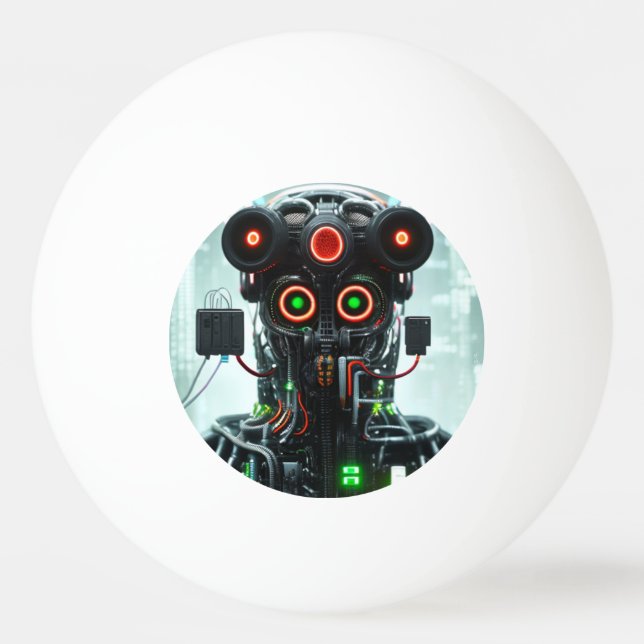 Robot 5 1-stjärnig pong boll (Framsidan)