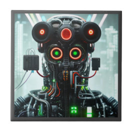 Robot 5, liten keramisk plattor kakelplatta