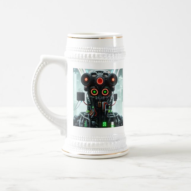 Robot 5 white stein guld trim sejdel (Vänster)