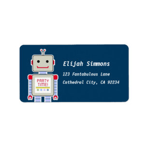 Robot Adressetiketters Adressetikett
