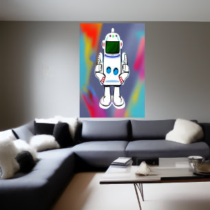 Robot AI Art Poster