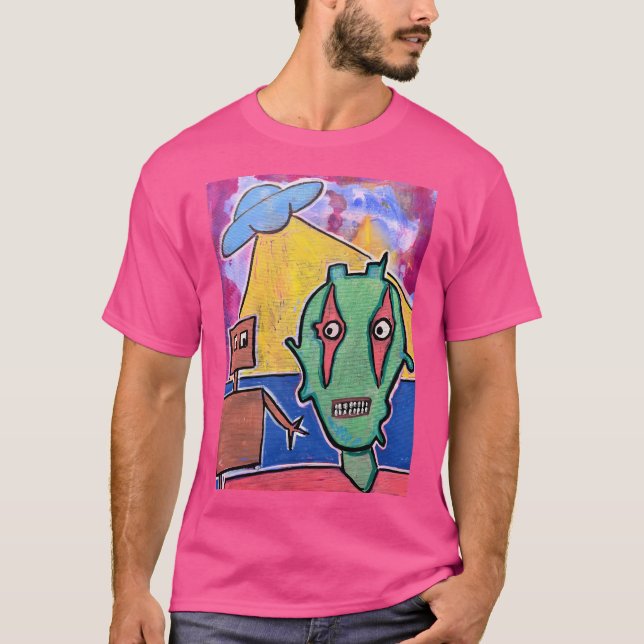 Robot Alien T Shirt (Framsida)