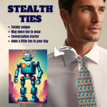 Robot Älskare Stealth Neck Tie