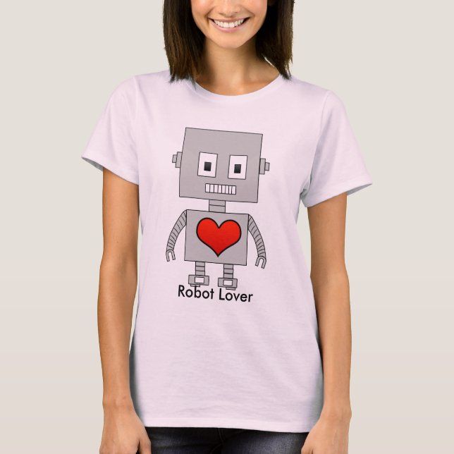 Robot Älskare Tee Shirt (Framsida)