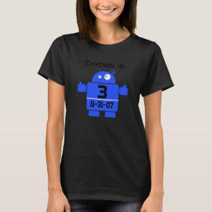 Robot Anpassade Birthday T-shirt