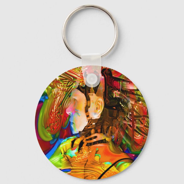 Robot-anslutning Nyckelring (Framsida)