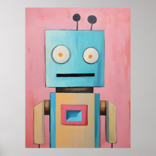 Robot Art Poster