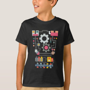 Robot Artificial Intelligence Cute Ingenjör T Shirt