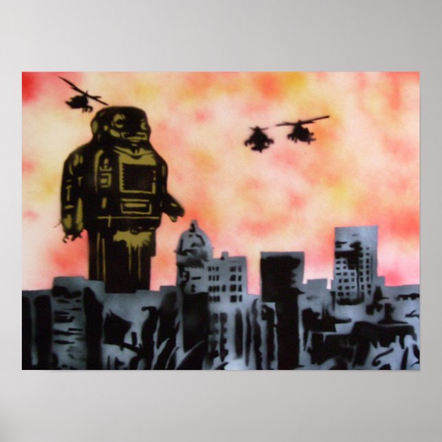Robot Attack Poster (Framsidan)