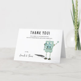 Robot Baby Shower - tack Kort