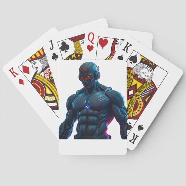 Robot Bodybuilder Casinokort (Baksidan)