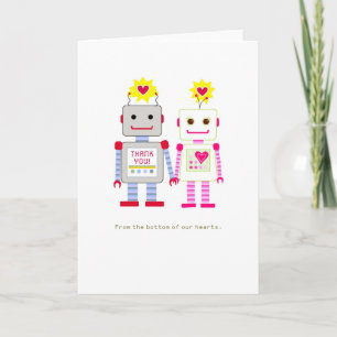 Robot Bröllop, tackkort