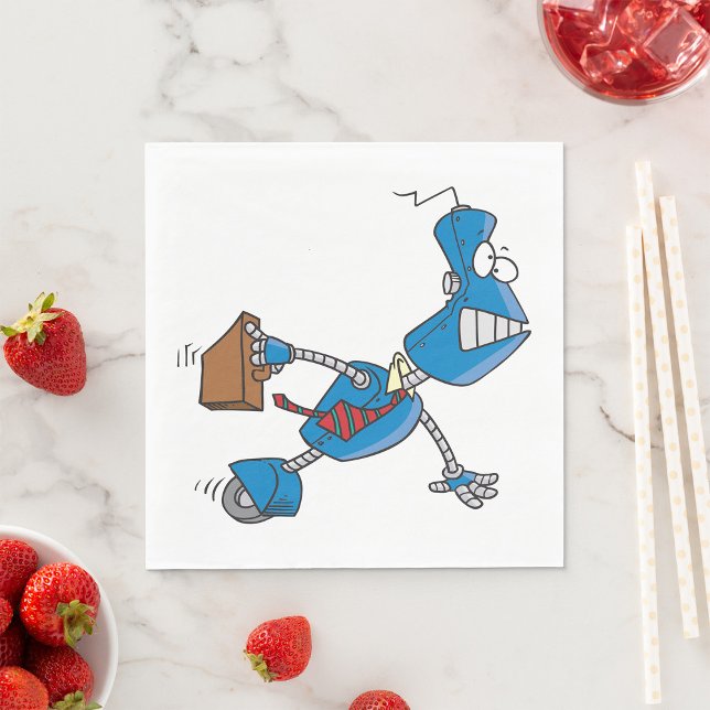 Robot Business Executive Pappersservett (Skapare uppladdad)