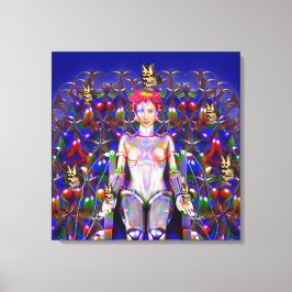 Robot Butterfly Canvastryck