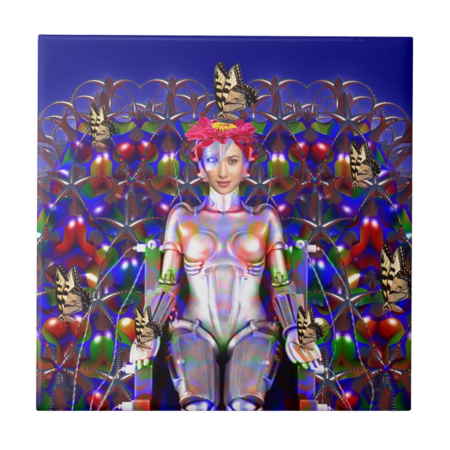 Robot Butterfly Kakelplatta (Framsidan)