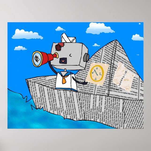 Robot-chan Sailor Poster (Framsidan)