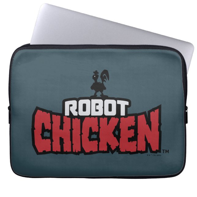 Robot Chicken Logotyp Laptop Fodral (Framsidan)