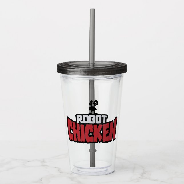 Robot Chicken Logotyp Take Away Mugg (Framsida)