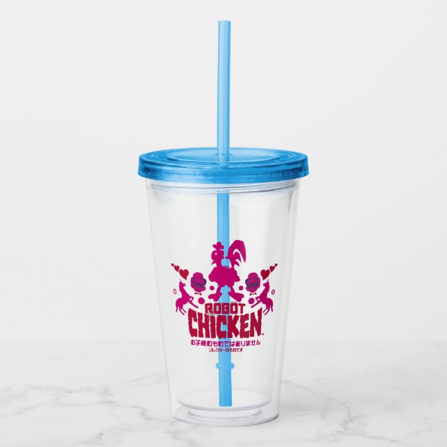 Robot Chicken Nerd Unicorn Graphic Take Away Mugg (Framsida)