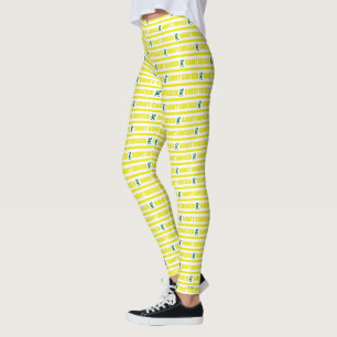 Robot Chicken Rand Mönster Leggings