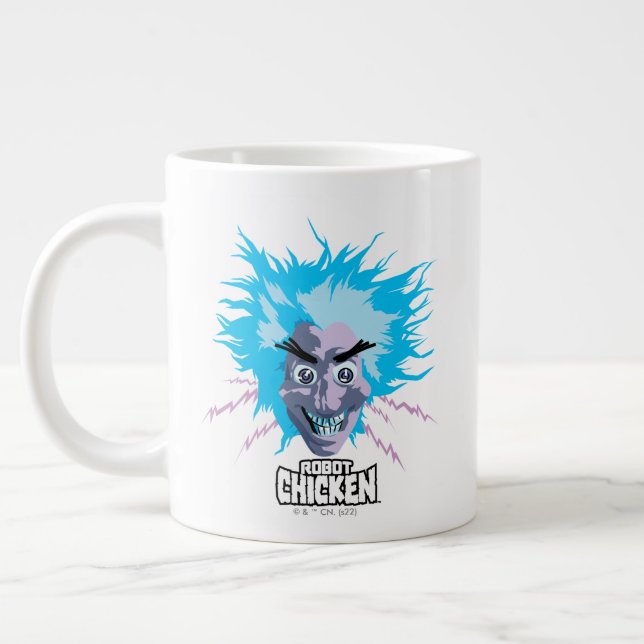 Robot Chicken Scientist Head Graphic Jumbo Mugg (Vänster)