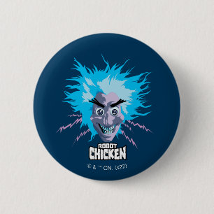 Robot Chicken Scientist Head Graphic Knapp