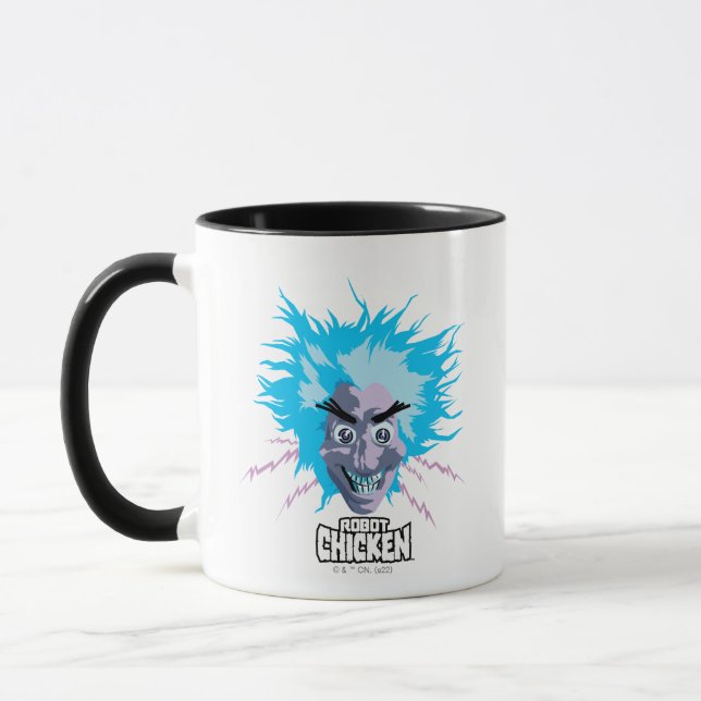 Robot Chicken Scientist Head Graphic Mugg (Vänster)