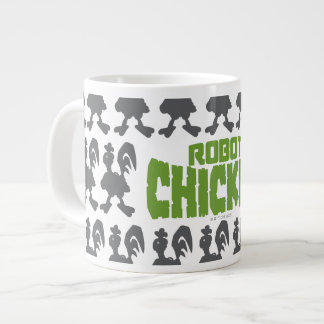 Robot Chicken Silhouette Mönster Jumbo Mugg