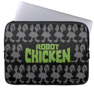 Robot Chicken Silhouette Mönster Laptop Fodral