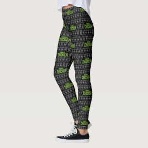 Robot Chicken Silhouette Mönster Leggings