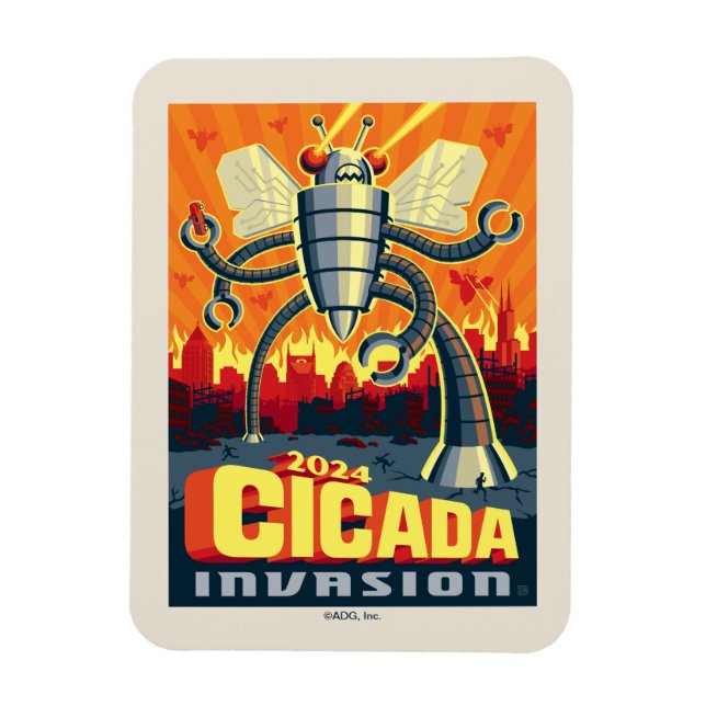 Robot Cicada Magnet (Vertikal)