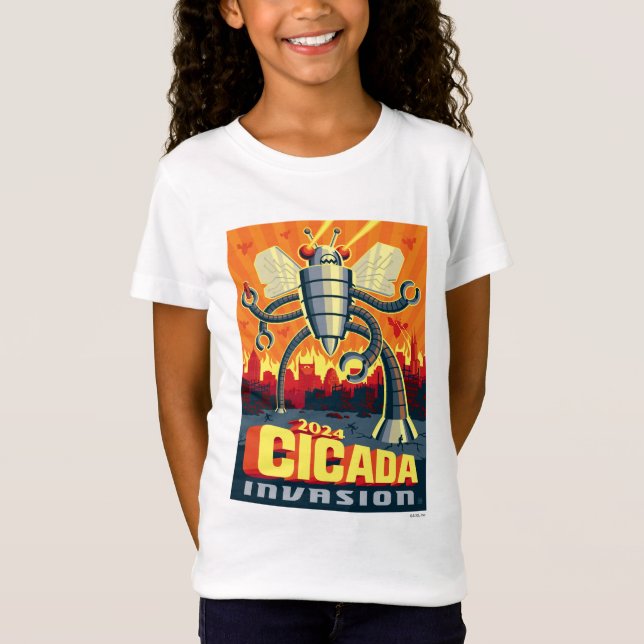Robot Cicada T Shirt (Framsida)