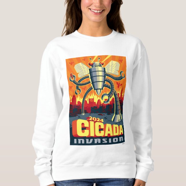 Robot Cicada T Shirt (Framsida)