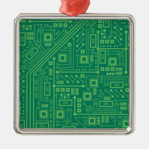 Robot Circuit Board Julgransprydnad Metall