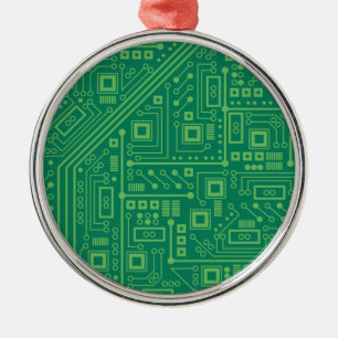 Robot Circuit Board Julgransprydnad Metall