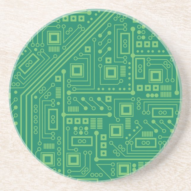 Robot Circuit Board Underlägg Sandsten (Framsidan)