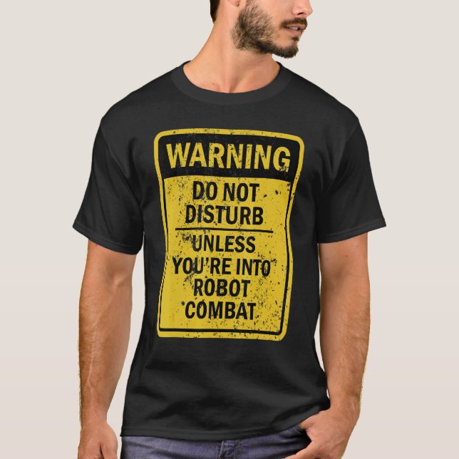 Robot Combat Joke Meme För manar kvinnor T Shirt (Framsida)