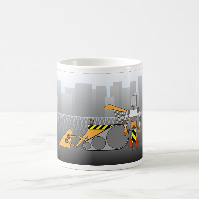 Robot Construction Worker Kaffemugg (Skapare uppladdad)