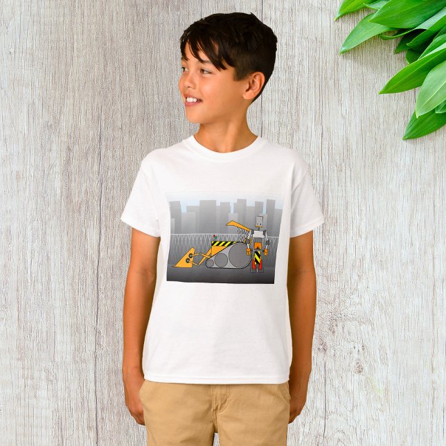 Robot Construction Worker T Shirt (Skapare uppladdad)