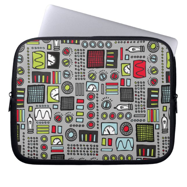 Robot Controls 3000 Laptop Sleeve (Framsidan)