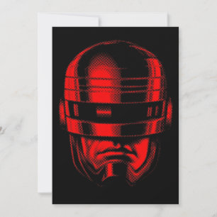 Robot Cop Helmet Inbjudningar