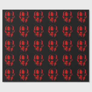 Robot Cop Helmet Presentpapper