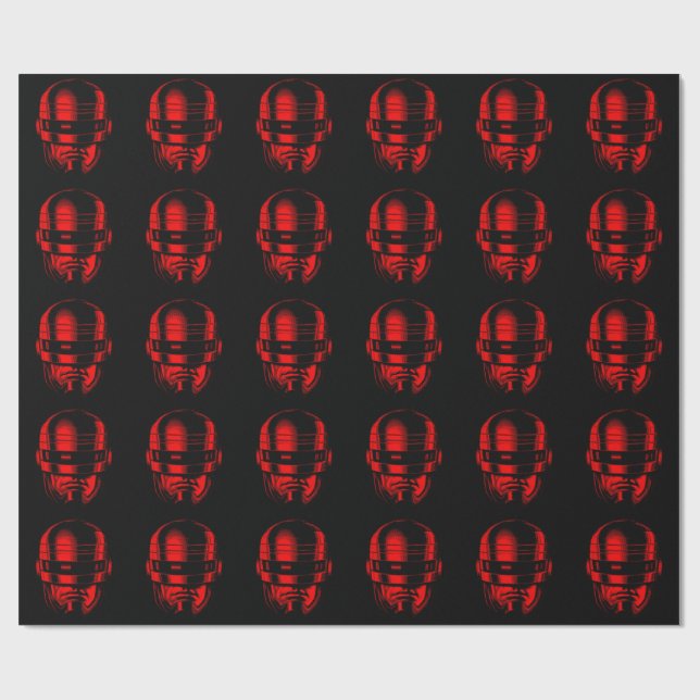 Robot Cop Helmet Presentpapper (Platt)
