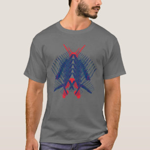 Robot Crane Man Whimsical Crane Operator Fånig Rol T Shirt